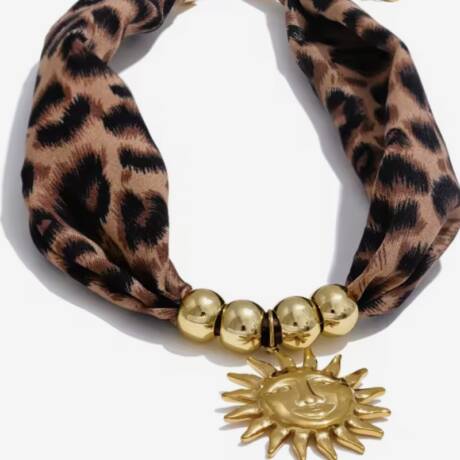 Animal print necklace