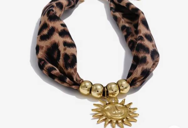 Animal print necklace