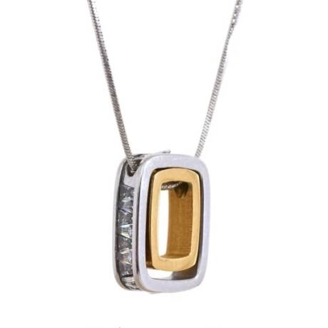 Mixed metals necklace