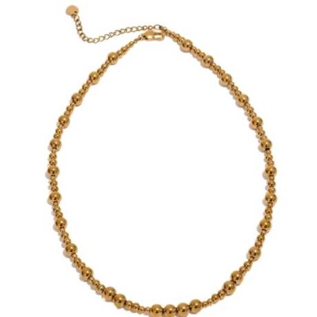 Round bead necklace