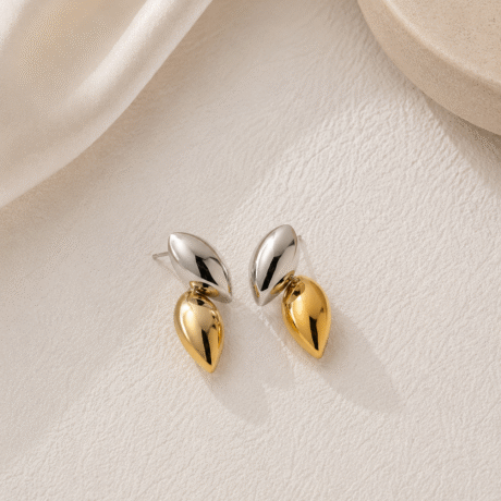 Mini Mixed Metal Earrings