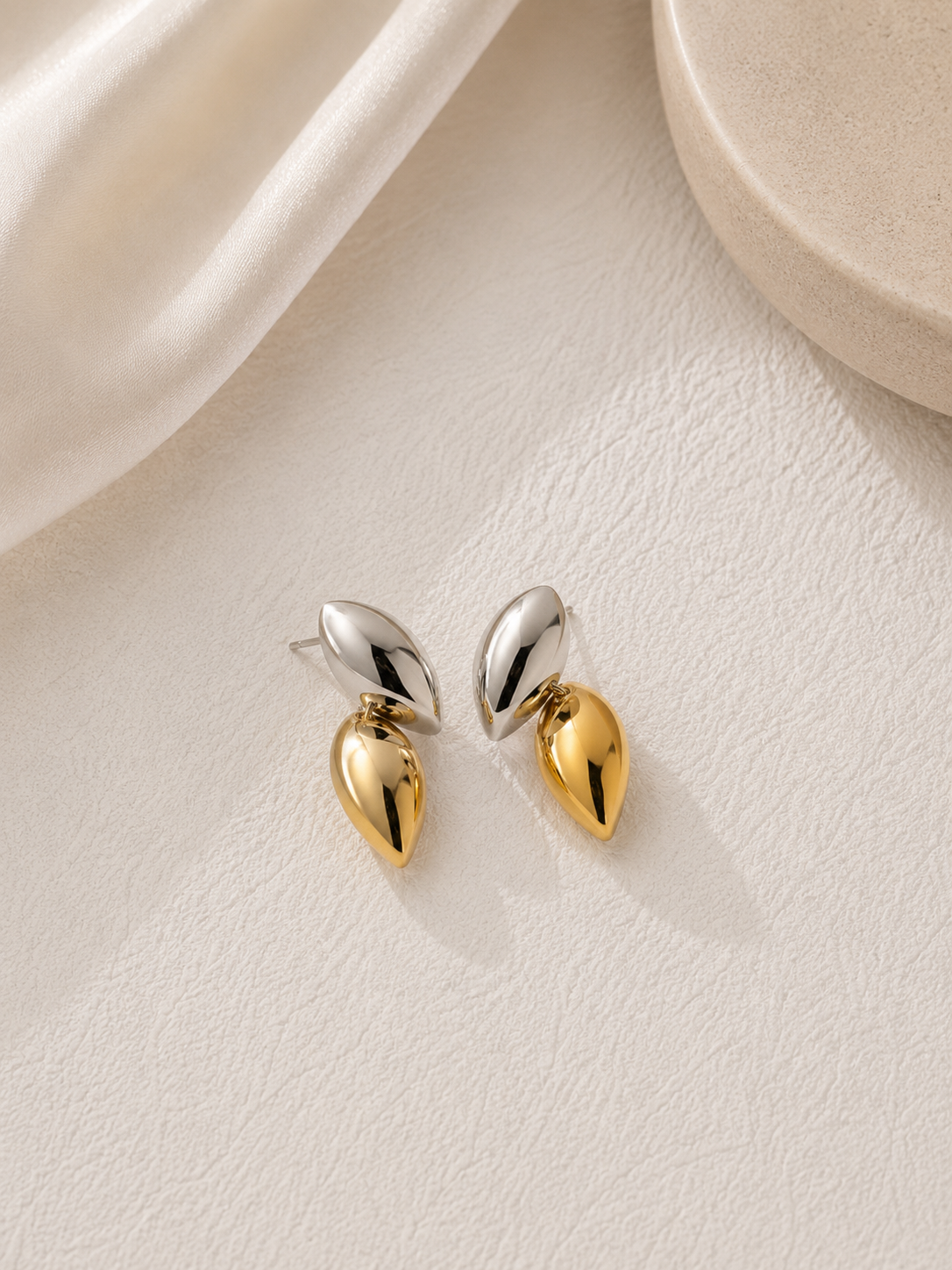 Mini Mixed Metal Earrings